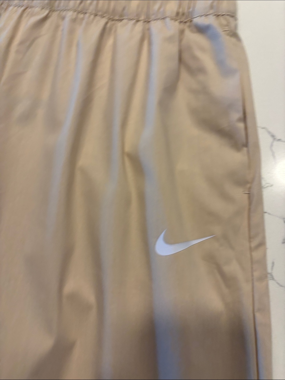 Nike High Rise Curve Pants ~ Medium ~ Hemp/White - Picture 4 of 11